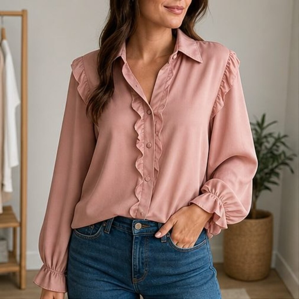 Blush Smocked Top - Picture 2 of 6